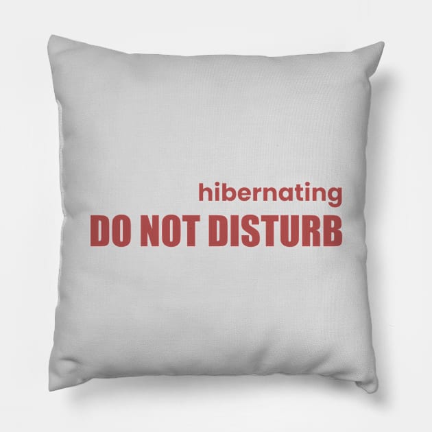 Hibernating Pillow by Emma Lorraine Aspen