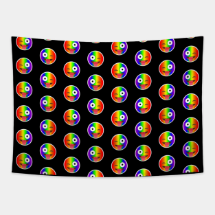 Winking Face with Tongue Emoji Gay Pattern | Pop Art Tapestry