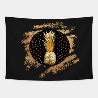 GOLD & BLACK - Pineapple Tapestry