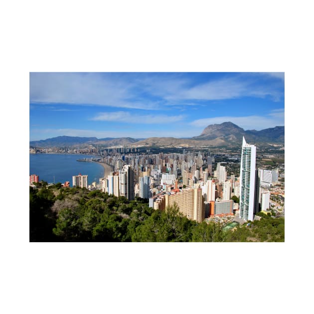 Benidorm Skyline Cityscape Costa Blanca Spain by AndyEvansPhotos