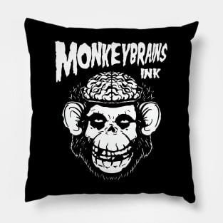 MonkeyBrainsINK Misfits Parody on dark colors Pillow