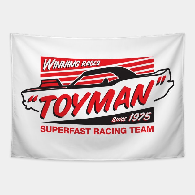 1975 - Toyman - Superfast Diecast Racer (White Edition) Tapestry by jepegdesign
