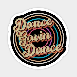 vintage circle line color Dance Gavin Dance Magnet