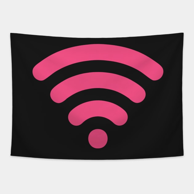 Cute Pink Wi-Fi Tapestry by XOOXOO