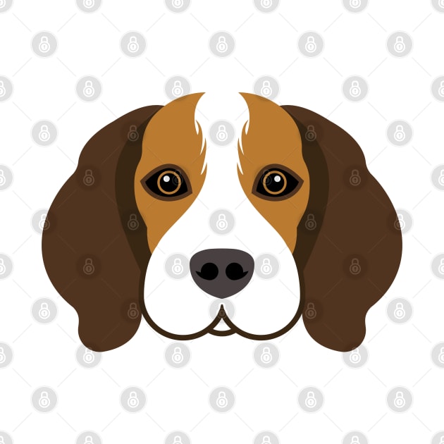 Beagle Dog Face by ShirtBricks