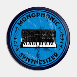 Analogue Synthesizer Vintage Retro Synth Art for Electronic Musician Pin