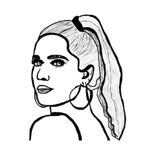 Bad at Love - a pop sketch of Halsey T-Shirt