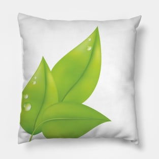 Morning Dew Leaf Pillow