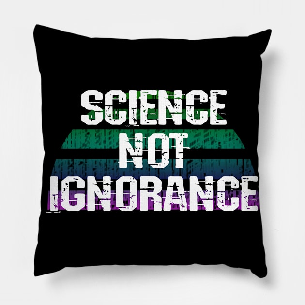 Follow the science, not ignorance. Don't be covidiot. Listen to dr Fauci. Trust science not morons. Patriots wear masks. Trump lies matter. Wear your fucking mask 2020. Stop covid19 Pillow by IvyArtistic