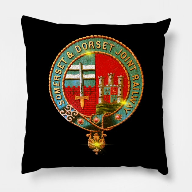 The Somerset and Dorset Joint Railway Company by Motormaniac Pillow by MotorManiac