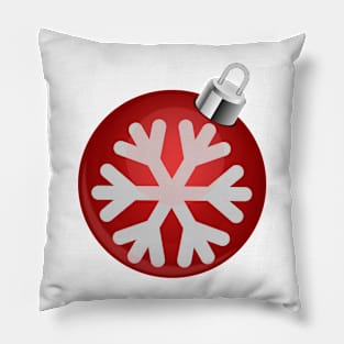 Red Christmas bauble Pillow