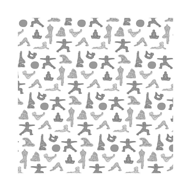 Yoga Grey Pattern by XOOXOO