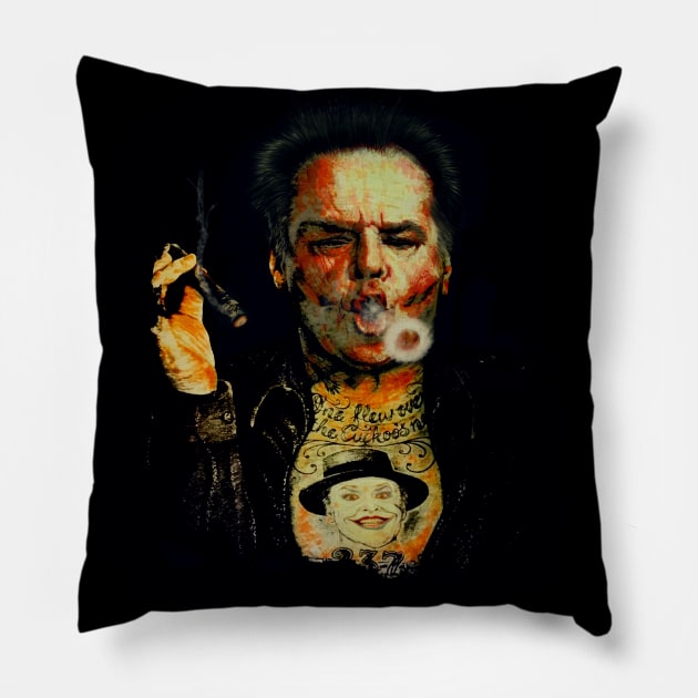 Cuckoos Nest Retro Pop culture Motormaniac Pillow by MotorManiac