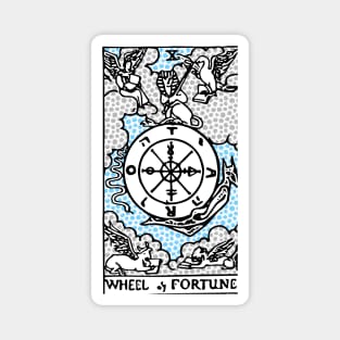 Modern Tarot Design - 10 Wheel of Fortune Magnet