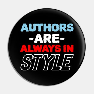 Authors Are Always In Style Pin