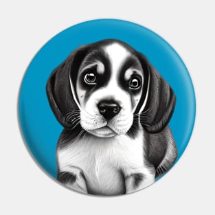 Beagle Puppy Pin