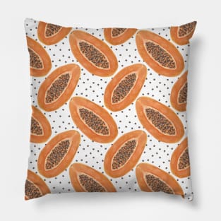 Papaya Polkadot Pattern Pillow