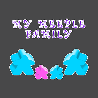 Meeple family 2 man 1 boy 1 girl T-Shirt