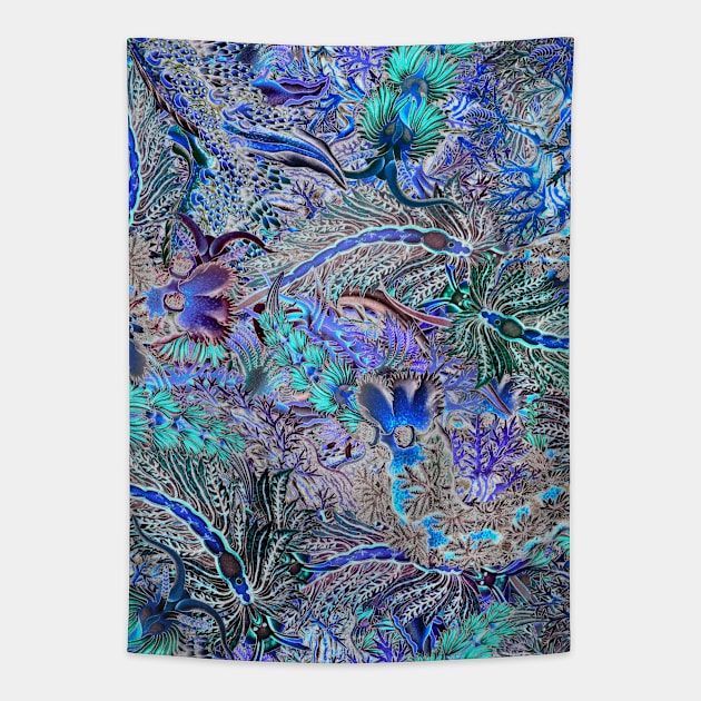 Nudibranch Repeat Tapestry by aeolia