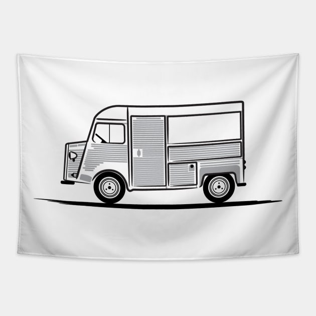 Citroën Type H Van Tapestry by PauHanaDesign