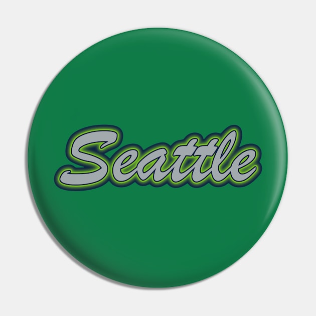 Football Fan of Seattle Pin by gkillerb