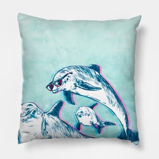 Rocking Dolphins Pillow