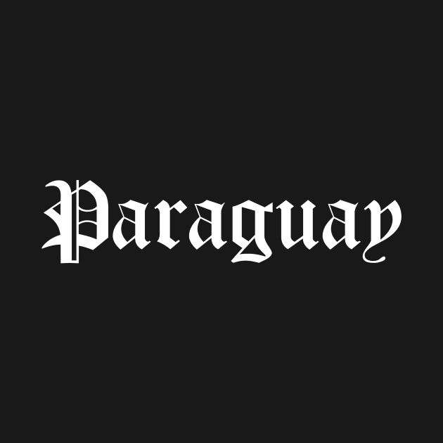 Paraguay Old English Gothic Letters by PerttyShirty