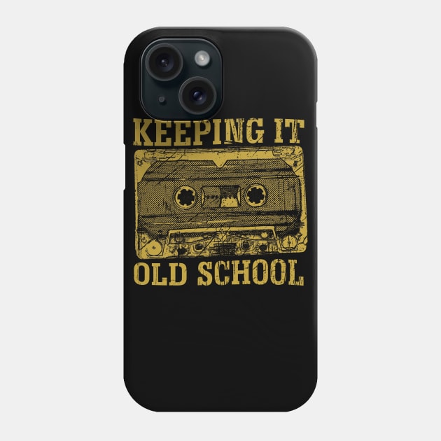 Keeping It Old School Cassette Tape Phone Case by UNDERGROUNDROOTS