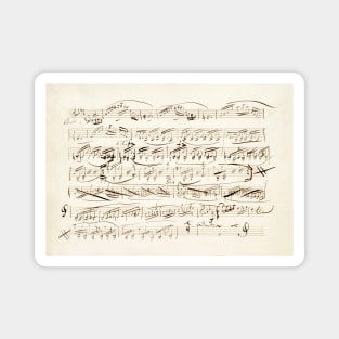 Paganini | Original score, manuscript by Niccolò Paganini Magnet