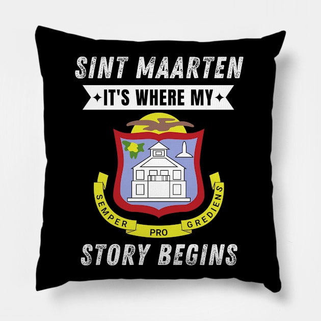 Sint Maarten Pillow by footballomatic