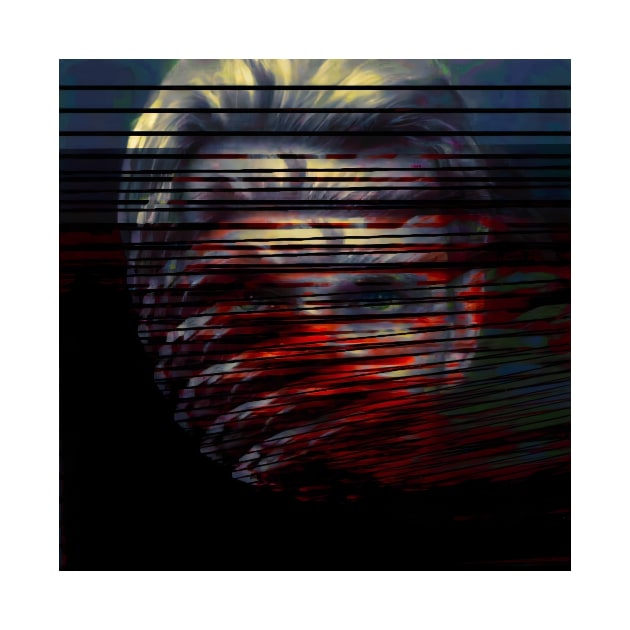 The 4th Month - Creepy Glitch Art Portrait by raspberry-tea