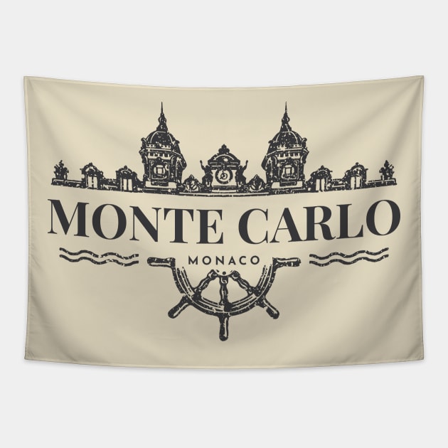 Monte Carlo Monaco Tapestry by Gallivant