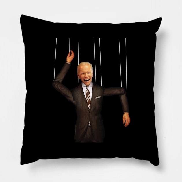 Anti Joe Biden Trump 2020 Puppet GOP Conservative Ukraine Sleepy Creepy Dementia Pillow by Shirtsurf