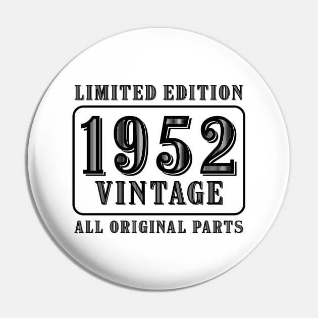 All original parts vintage 1952 limited edition birthday Pin by colorsplash