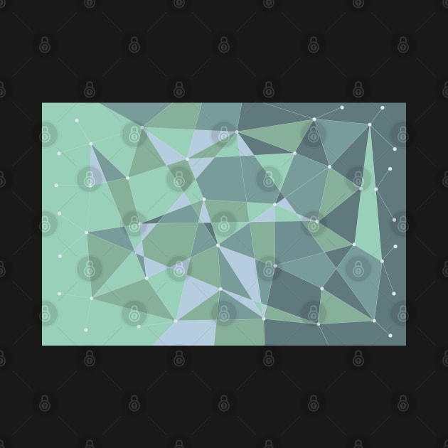 Abstract random geometric pattern green by Russell102