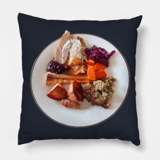 Food Roast Turkey Christmas Dinner Photo Pillow