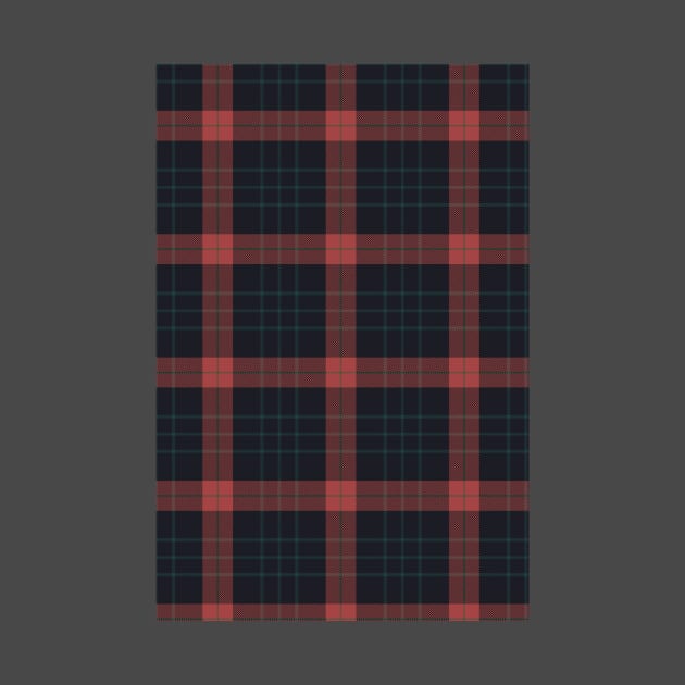 Blue red tartan pattern by sinemfiit