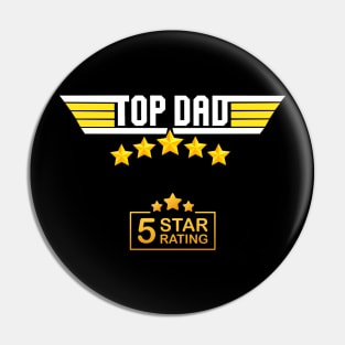 Top Dad Five Star Ratings, Top Dad, Fathers Day, Dad, Father, Daddy, Birthday Gifts For Dad, Birthday Present For Dad, Papa Gifts, Family, Pin