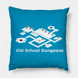Old School Dungeons Pillow
