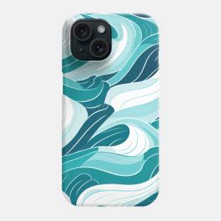 Ephemeral Crests: Hokusai Waves Reimagined Phone Case