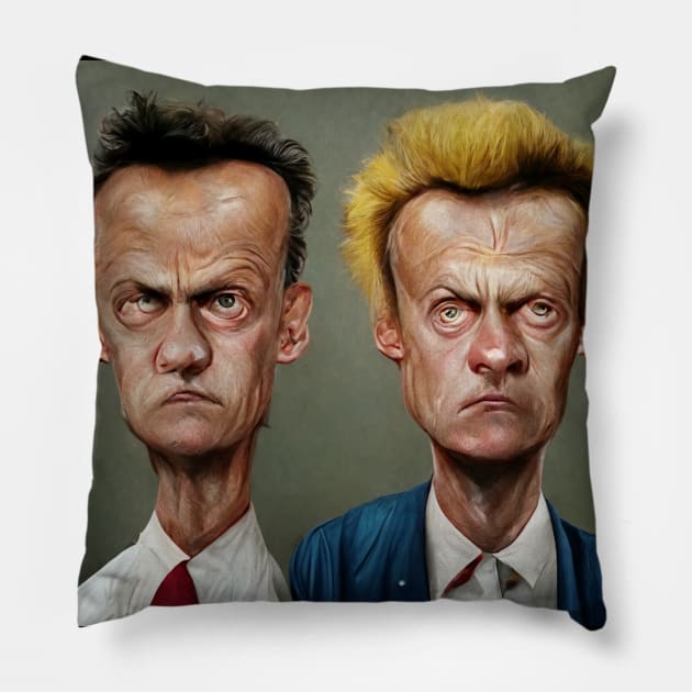 beavis and butthead Real life Pillow by S-Log