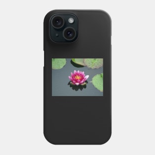 Water Lily in the Rain Phone Case