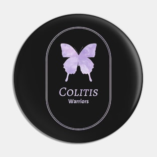 Colitis Warriors Butterfly Awareness Merchandise Pin