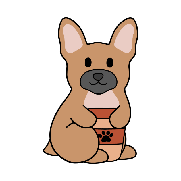 French Bulldog Coffee Brown by BiscuitSnack