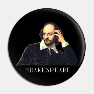 Shakespeare portrait Pin