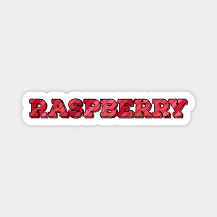 Raspberry Fruit Name Magnet