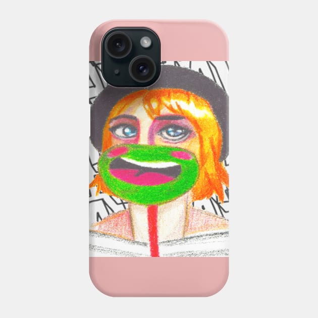 Pop art of Woman with mask Phone Case by AllieMorallie