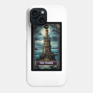 The Tower Card from The Mermaid Tarot Deck Phone Case