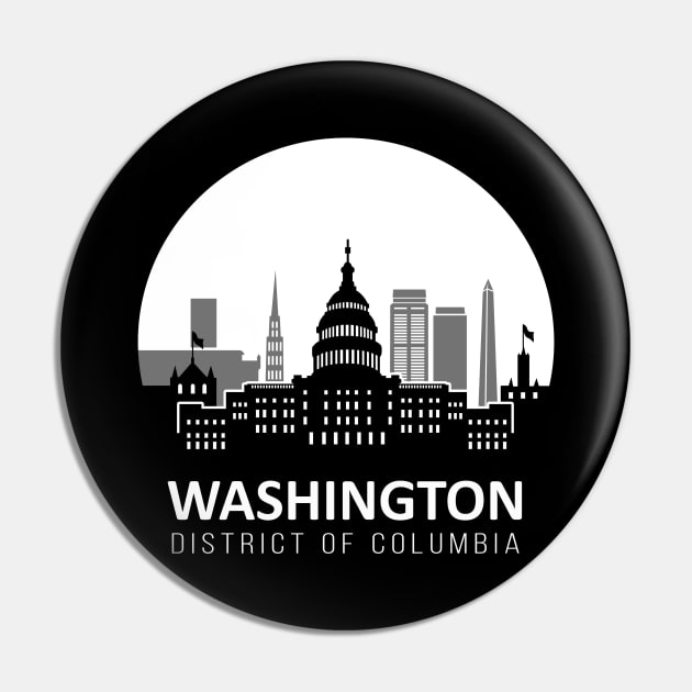 Washington D.C. Pin by ThyShirtProject - Affiliate