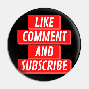 like comment and subscribe - youtuber call for action design Pin